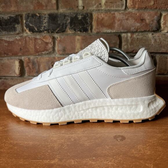 Adidas Originals Retropy Suede Boost White Gum Sneakers Retro HR1421 Men's 12 - Picture 1 of 16